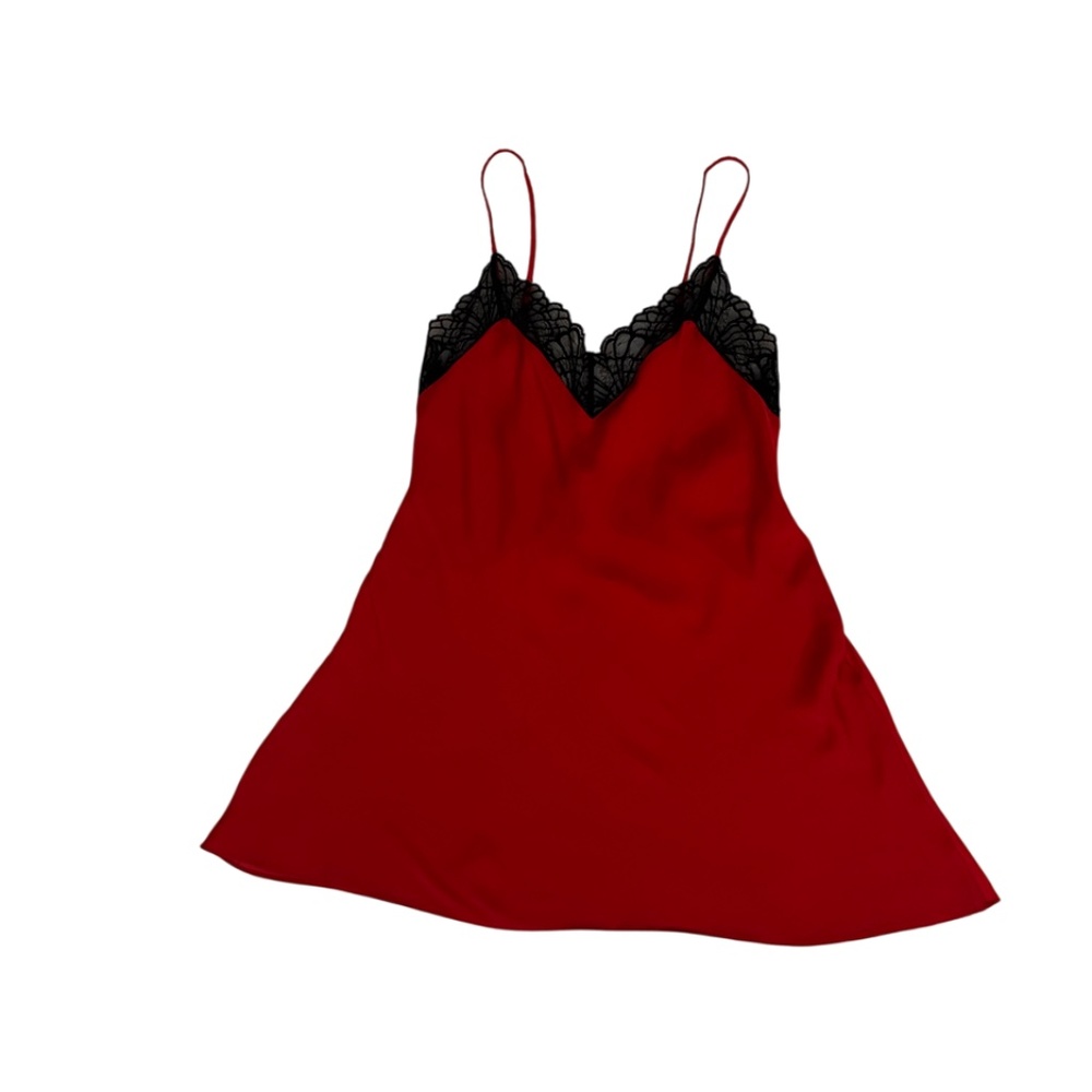 New JOSIE Natori Satin and Lace Nightgown, Size S